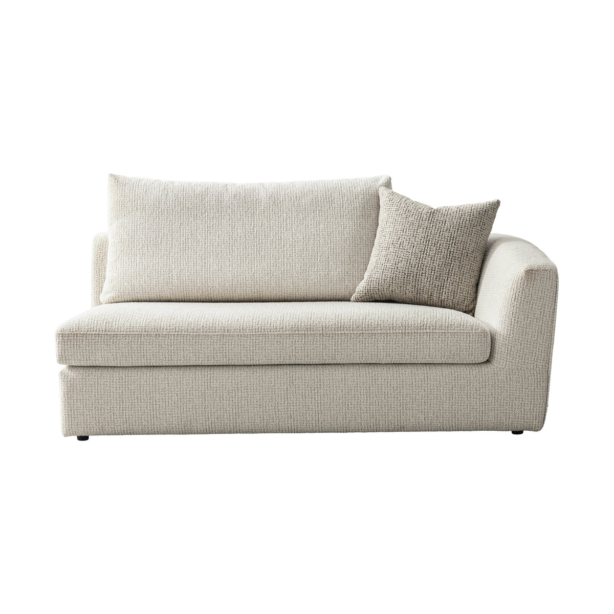 Lorenza Curved Sectional Sofa – Warm Greige