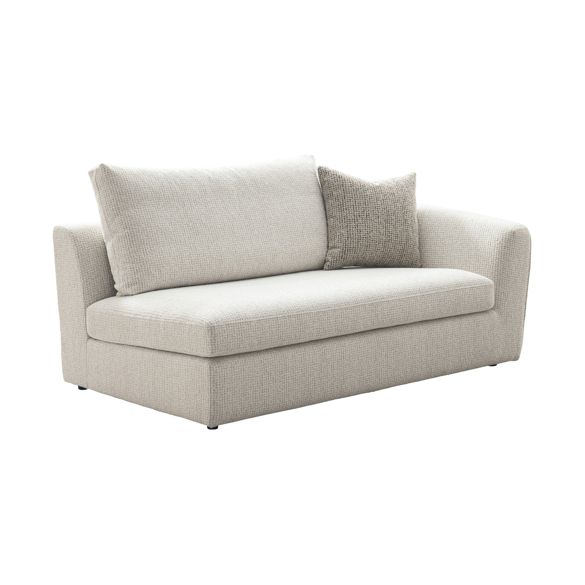Lorenza Curved Sectional Sofa – Warm Greige