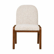 Xolani Chenille Upholstered Dining Chair in Chinchilla and Impala