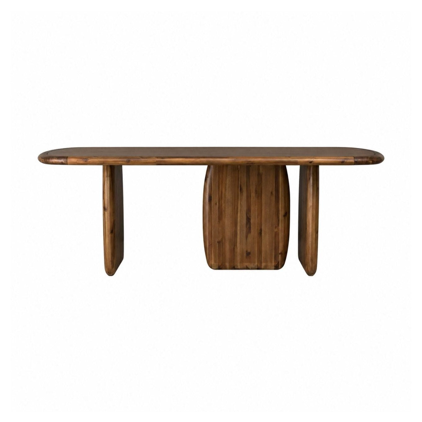 Xolani Rectangular Acacia Wood Pedestal Dining Table – Impala
