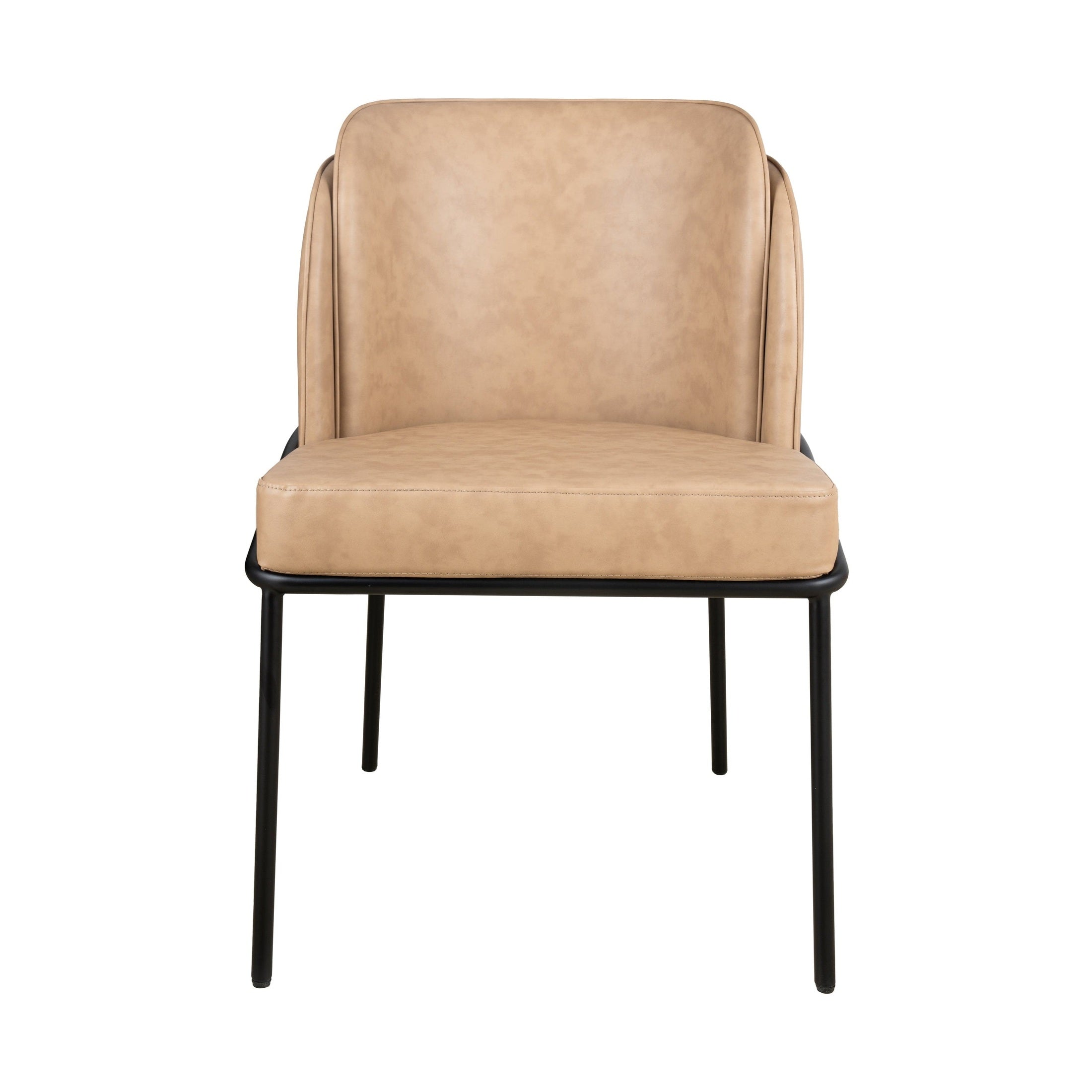 Angelo Faux Leather Dining Chair - Tan