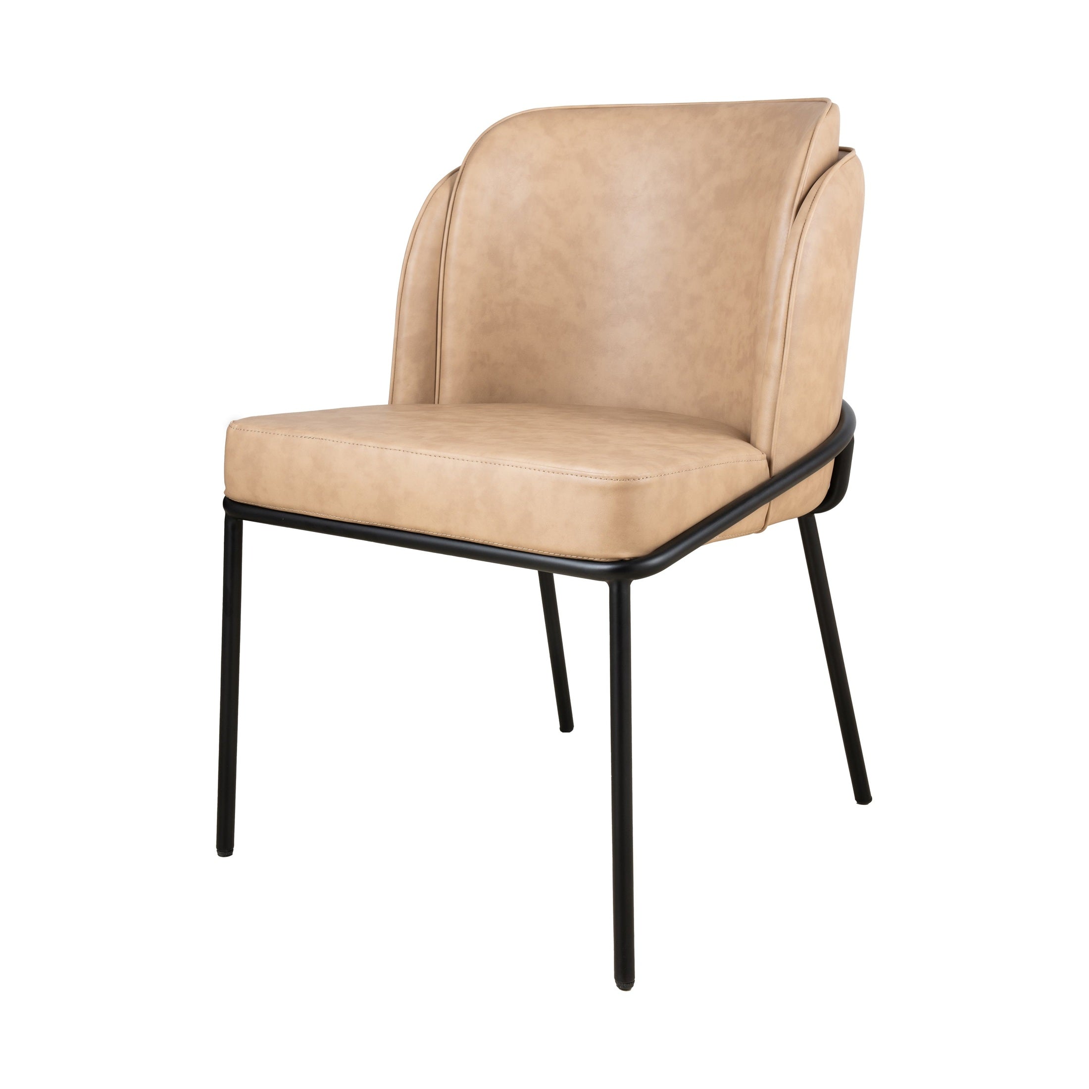 Angelo Faux Leather Dining Chair - Tan