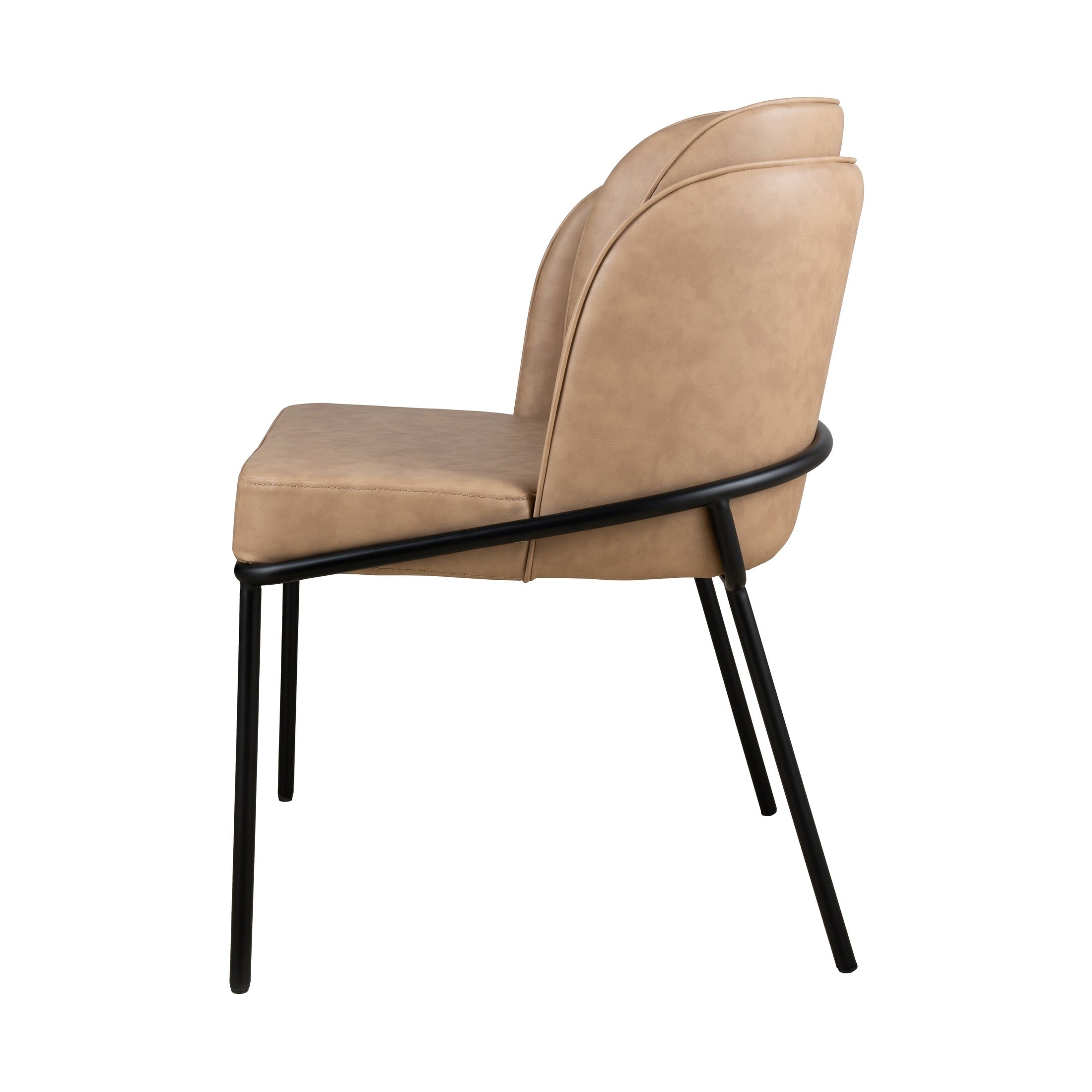 Angelo Faux Leather Dining Chair - Tan