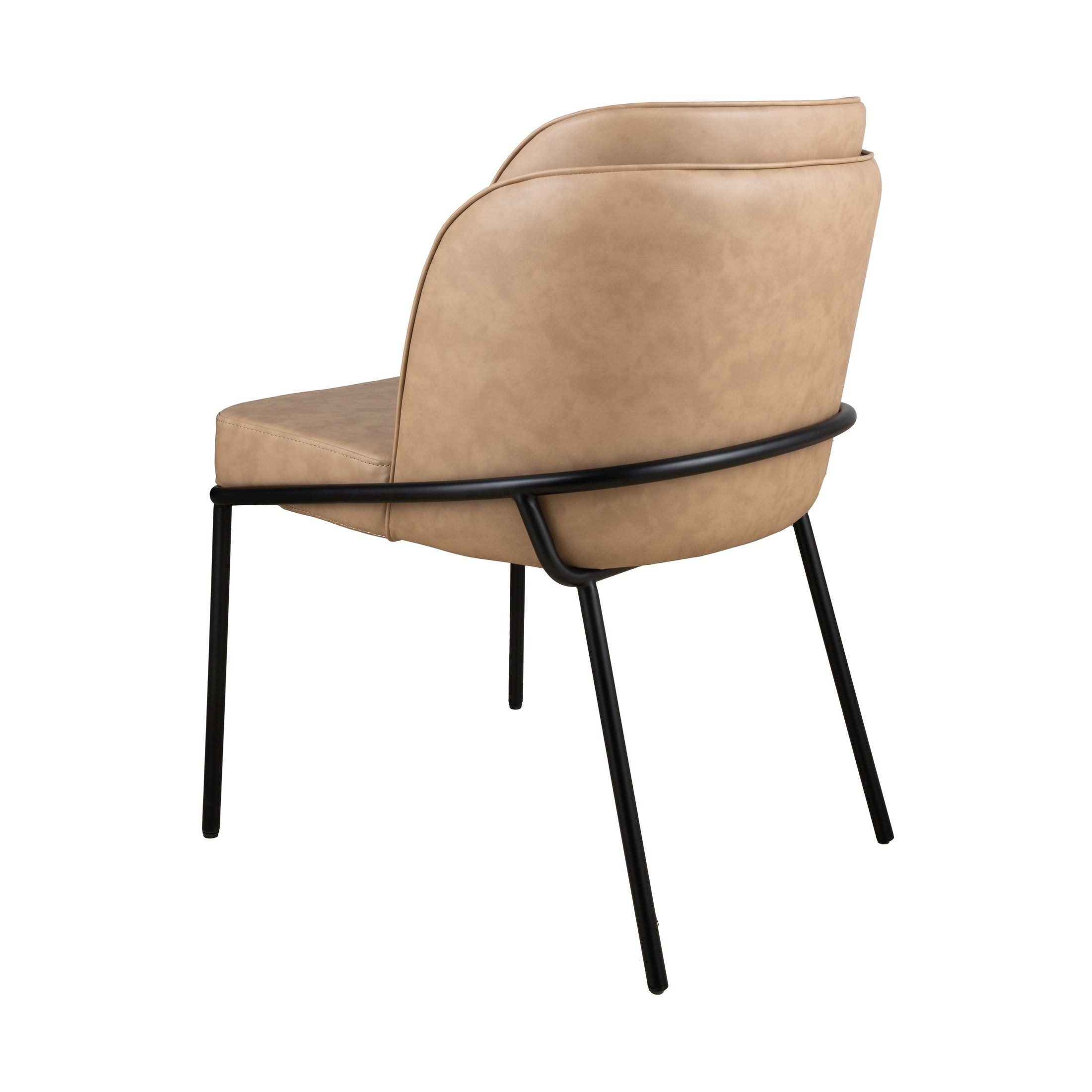 Angelo Faux Leather Dining Chair - Tan
