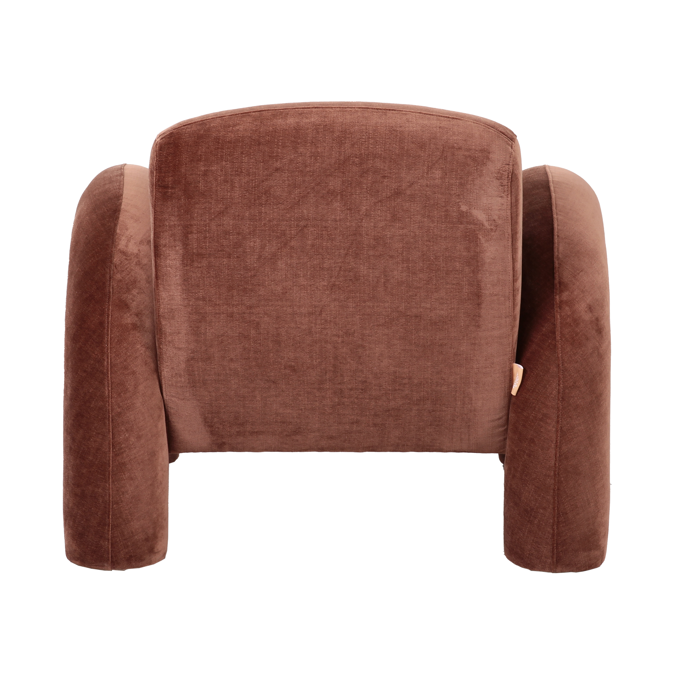 Alba Lounge Accent Chair – Cognac Brown