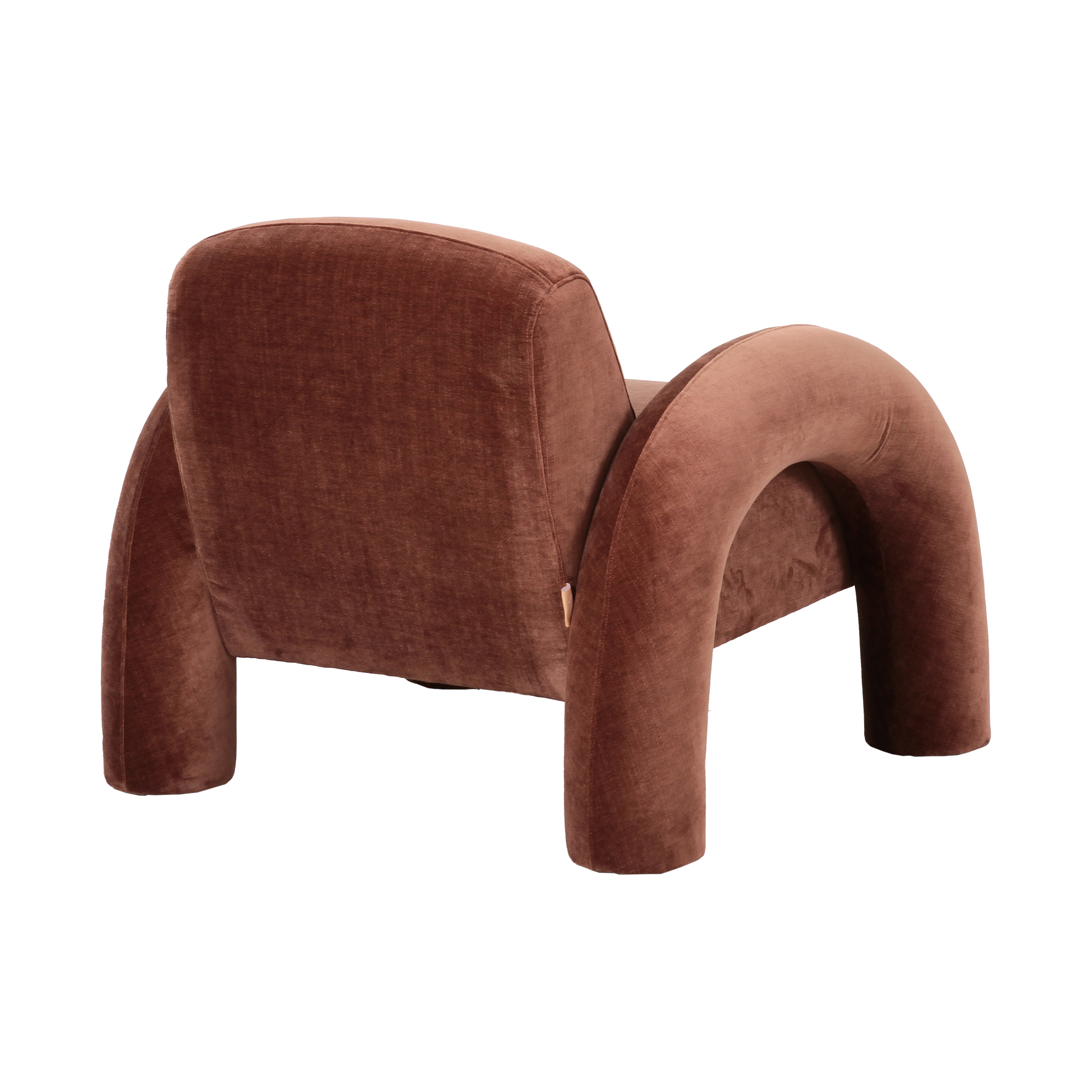 Alba Lounge Accent Chair – Cognac Brown