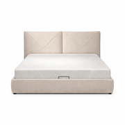 Aleksey Upholstered Hydraulic Lift Up Storage Bed
