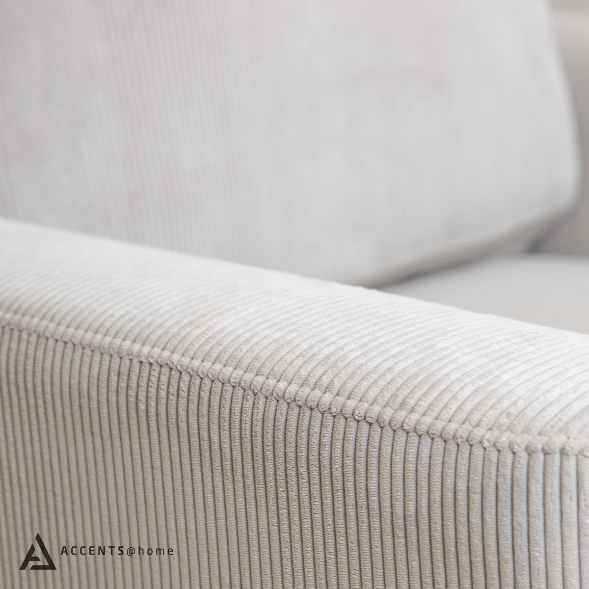 Chandler Corduroy Fabric Chair- Vertical Lines