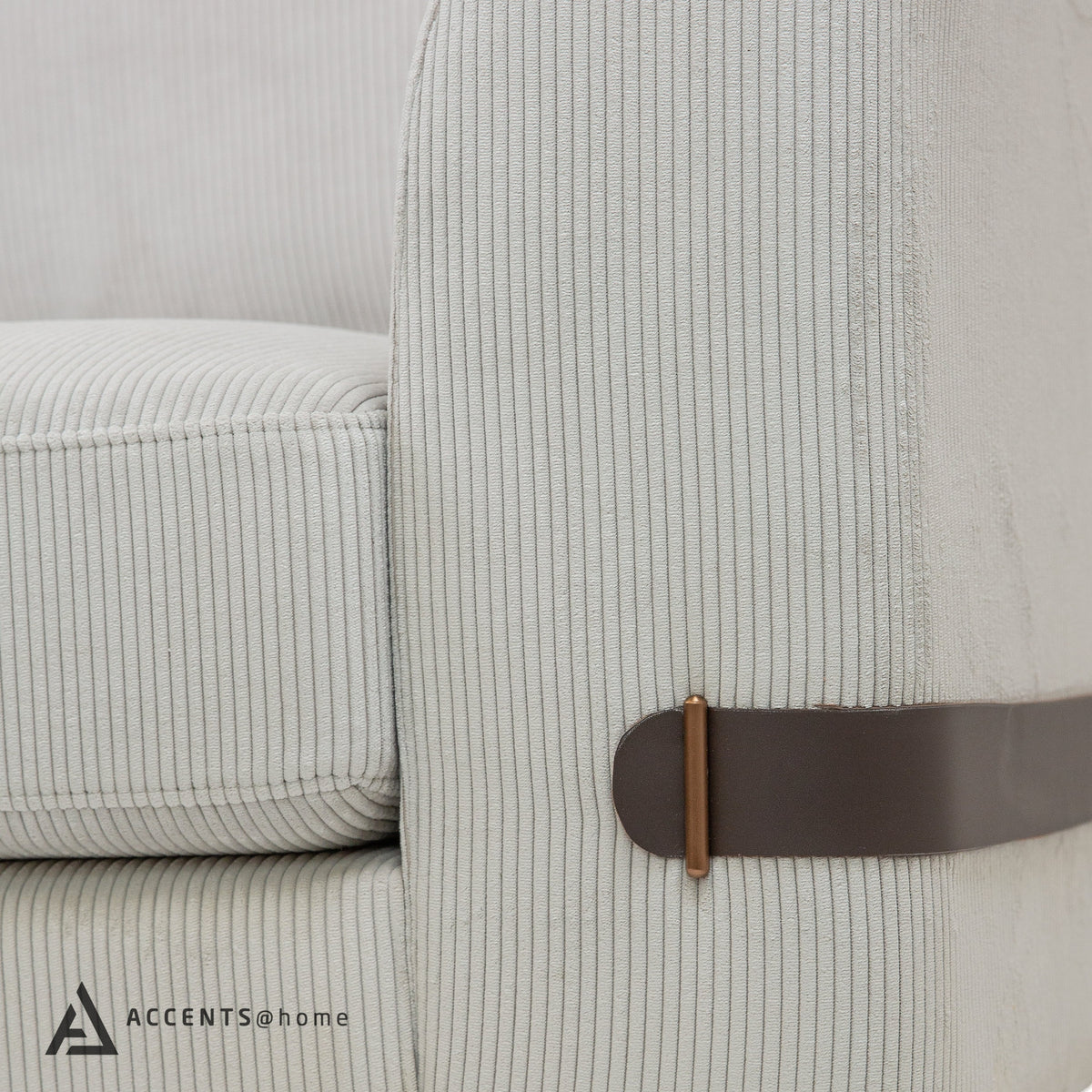 Chandler Corduroy Fabric Chair- Vertical Lines - Skyview Edmonton