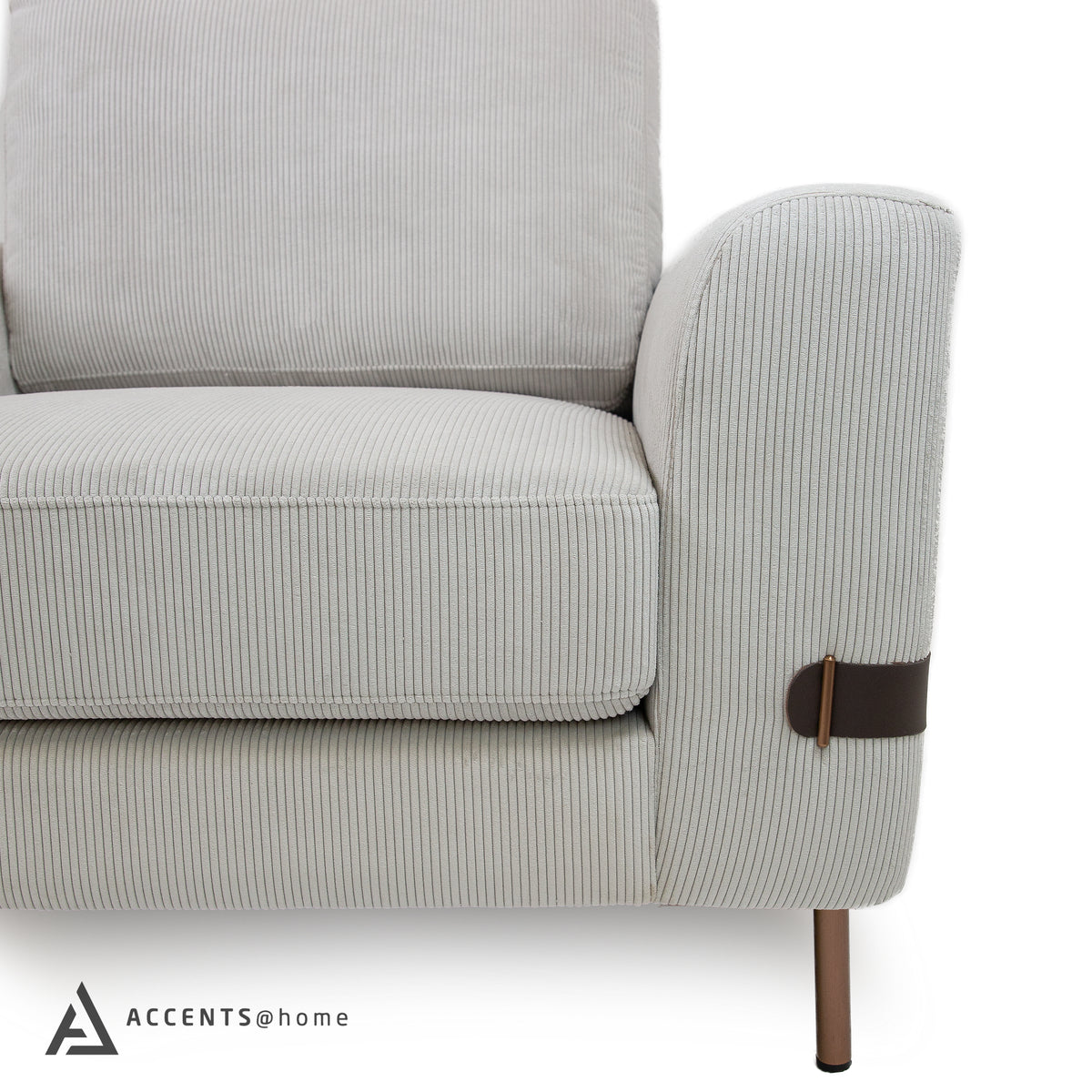 Chandler Corduroy Fabric Chair- Vertical Lines - Skyview Edmonton