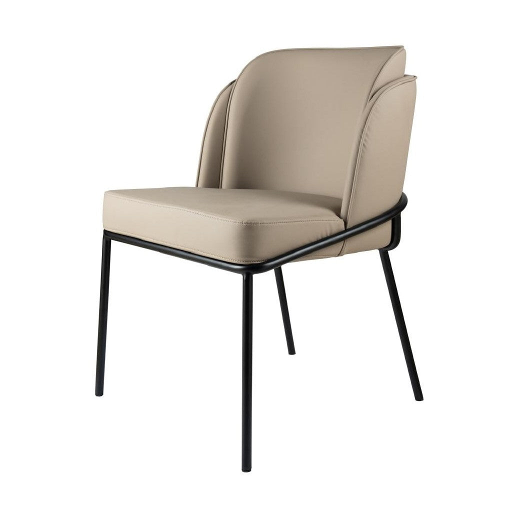 Angelo Faux Leather Dining Chair - Taupe