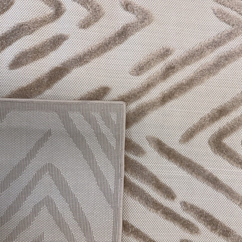 Aspen Beige Chevron Modern Rug