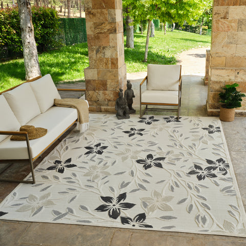 Aspen Cream Floral Vine Rug