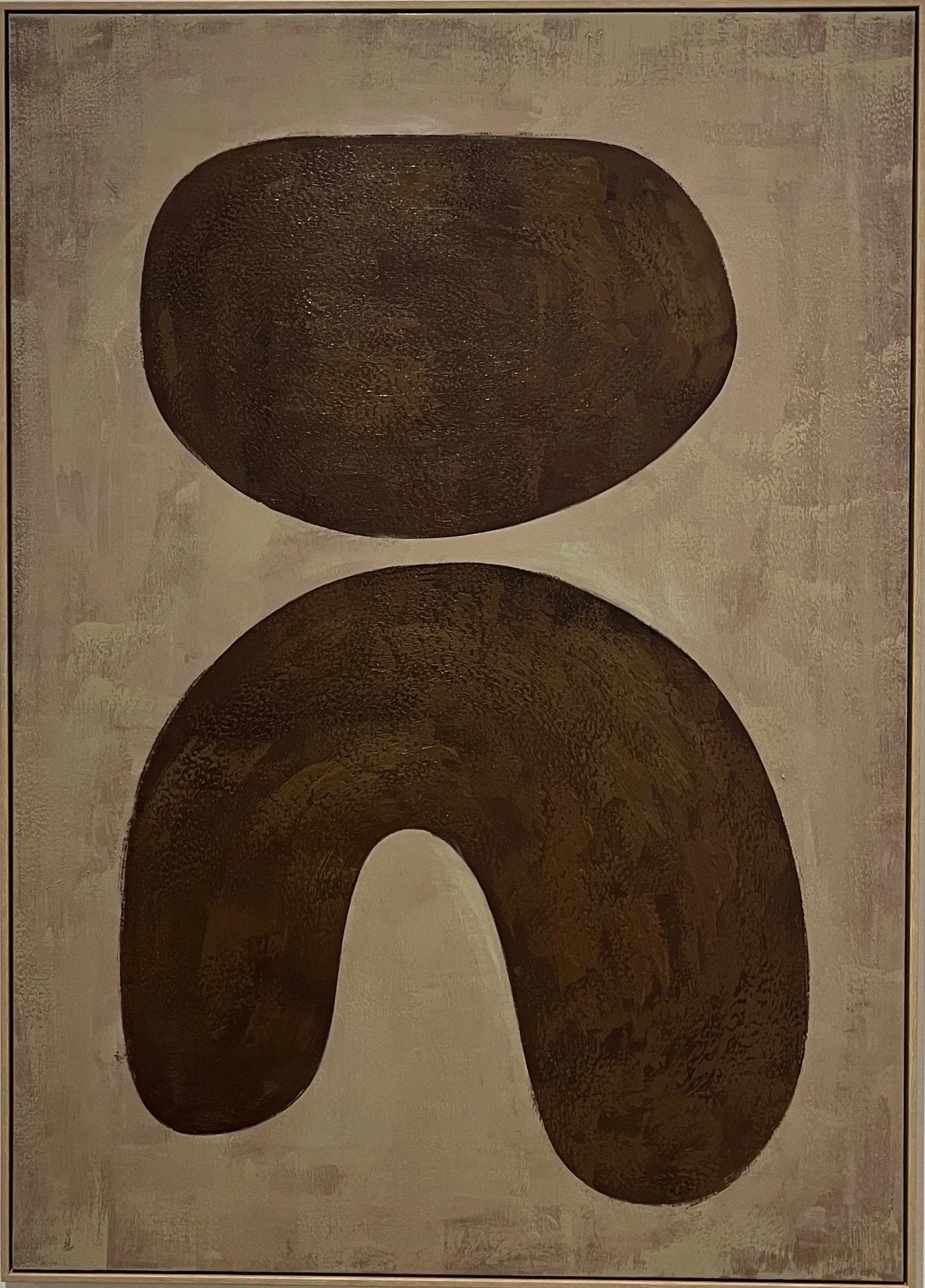 Asana Hand-Painted Framed Canvas Wall Art