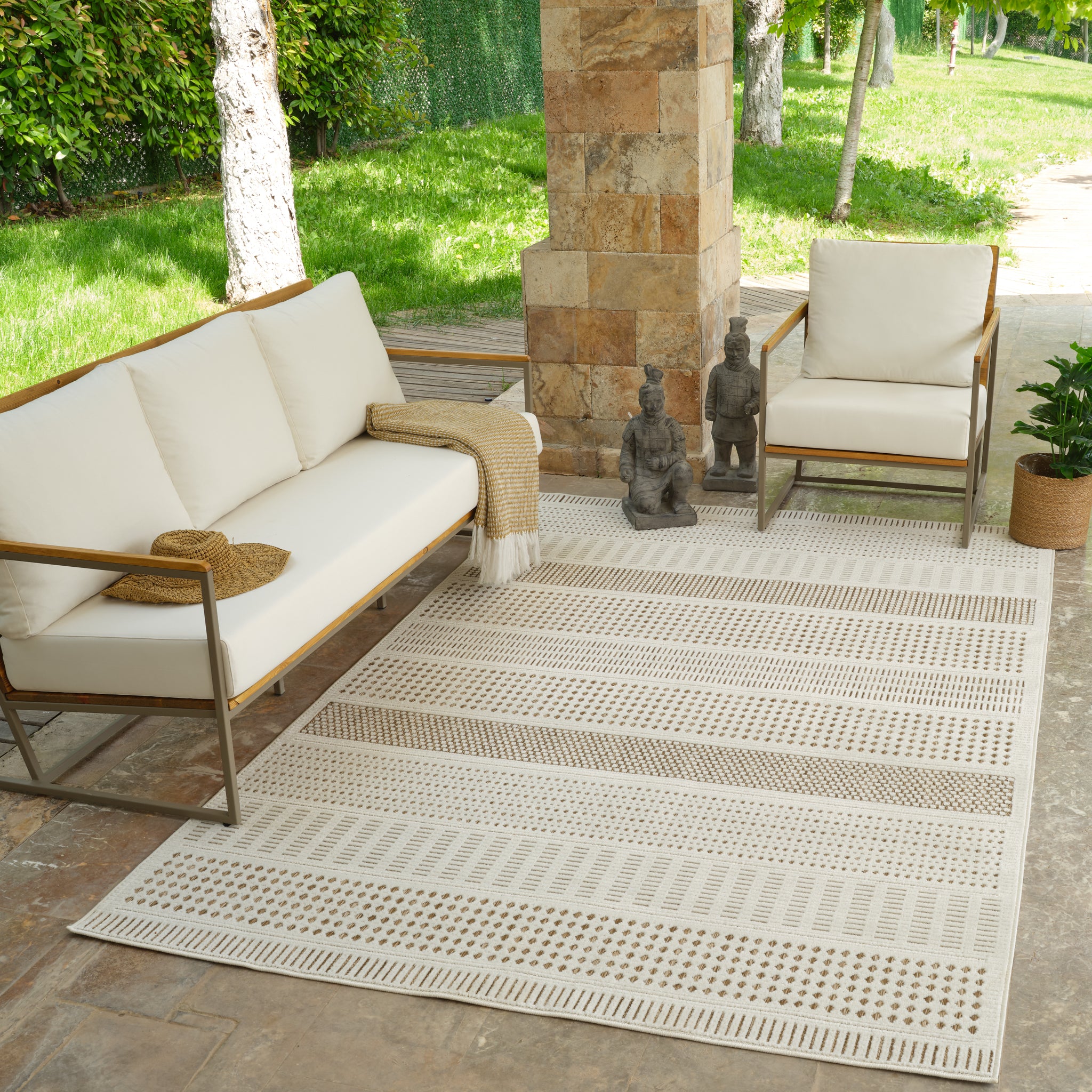 Aurora Beige Modern Rug