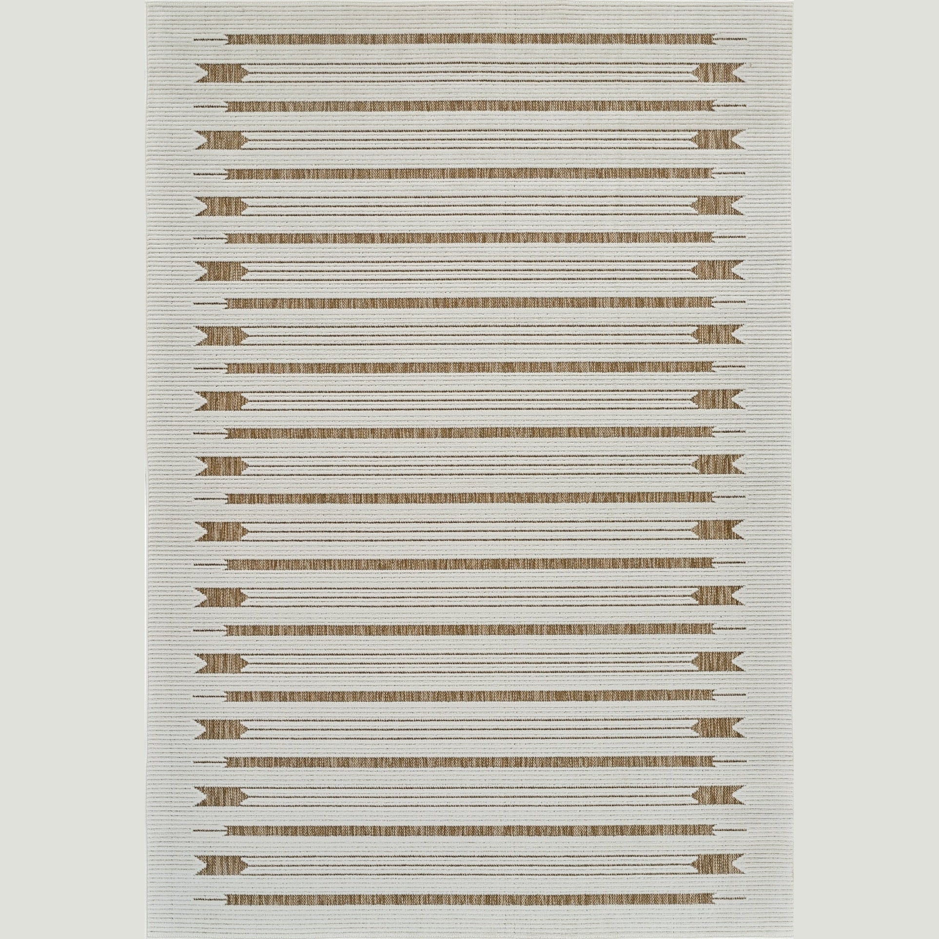 Aurora Beige Modern Rug – Arrow Stripe Design