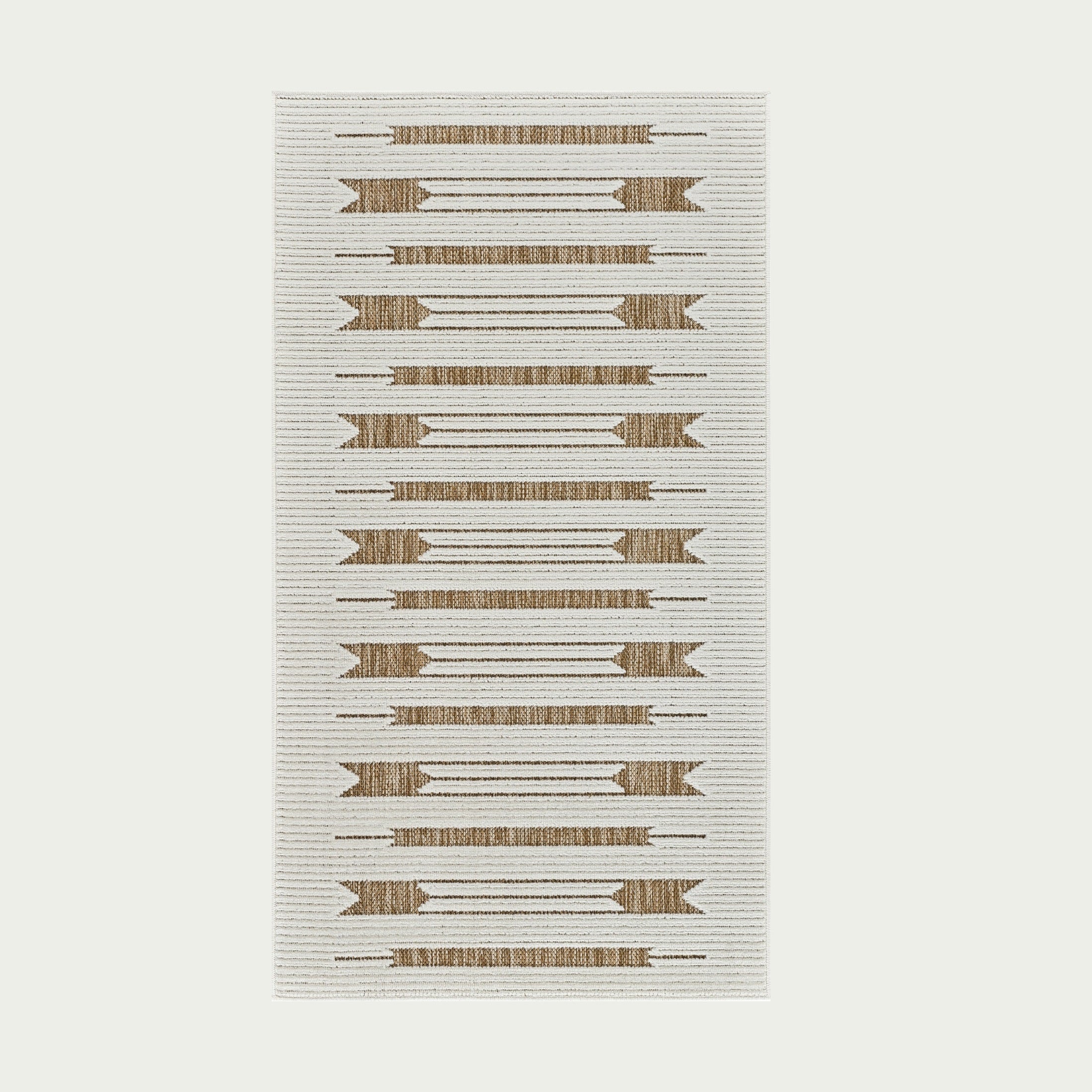Aurora Beige Modern Rug – Arrow Stripe Design