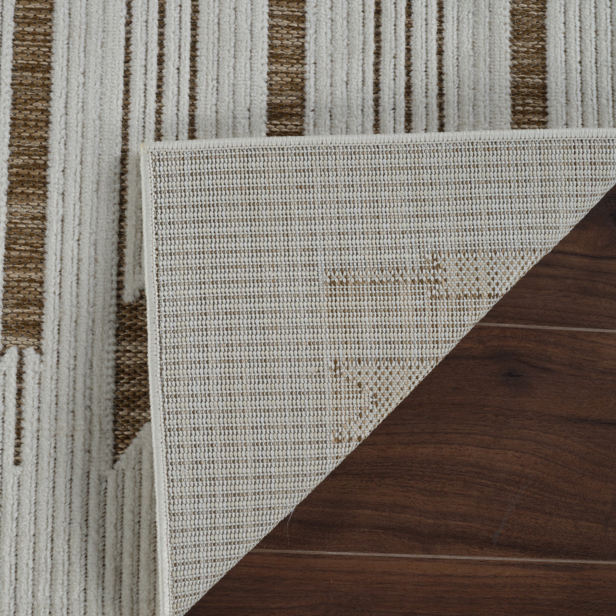 Aurora Beige Modern Rug – Arrow Stripe Design