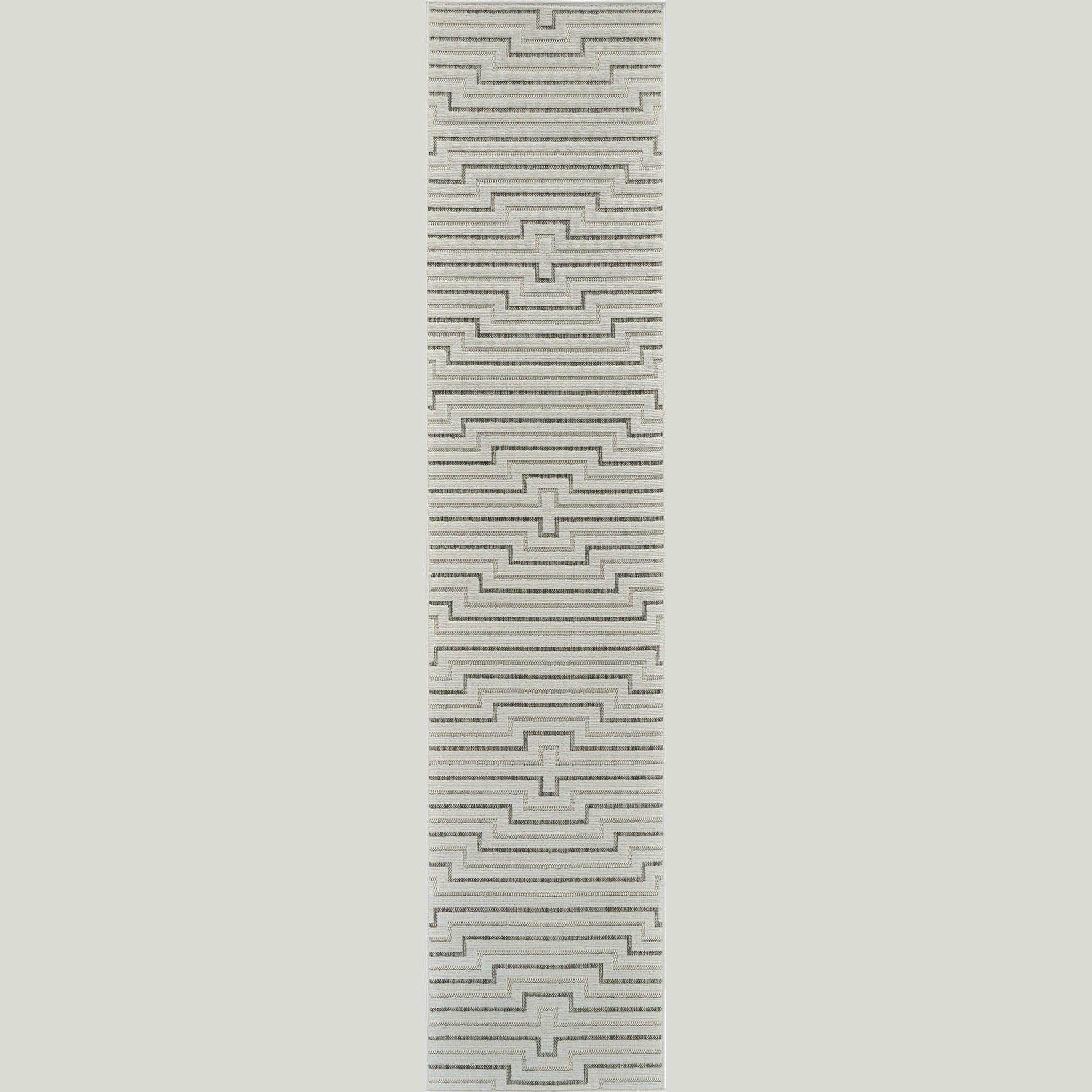 Aurora Cream Modern Rug – Stepped Geometric Pattern