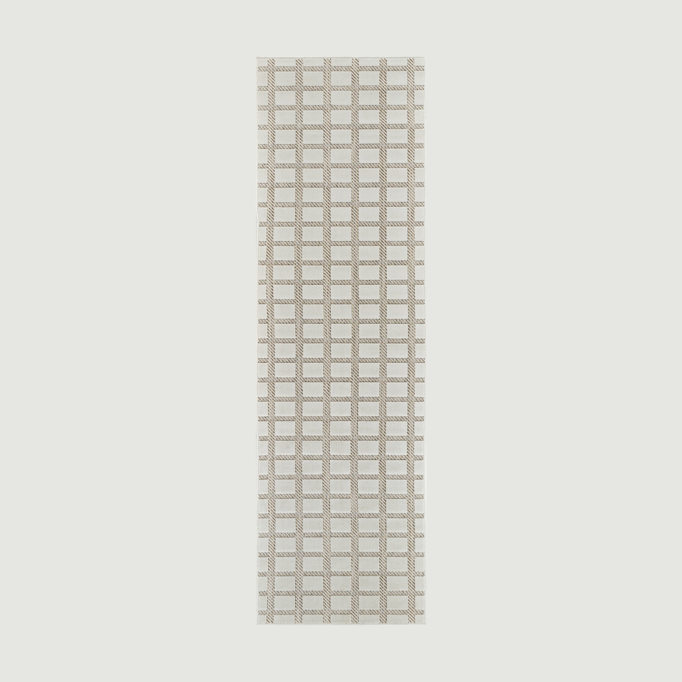 Aurora Beige Modern Rug – Geometric Grid Design