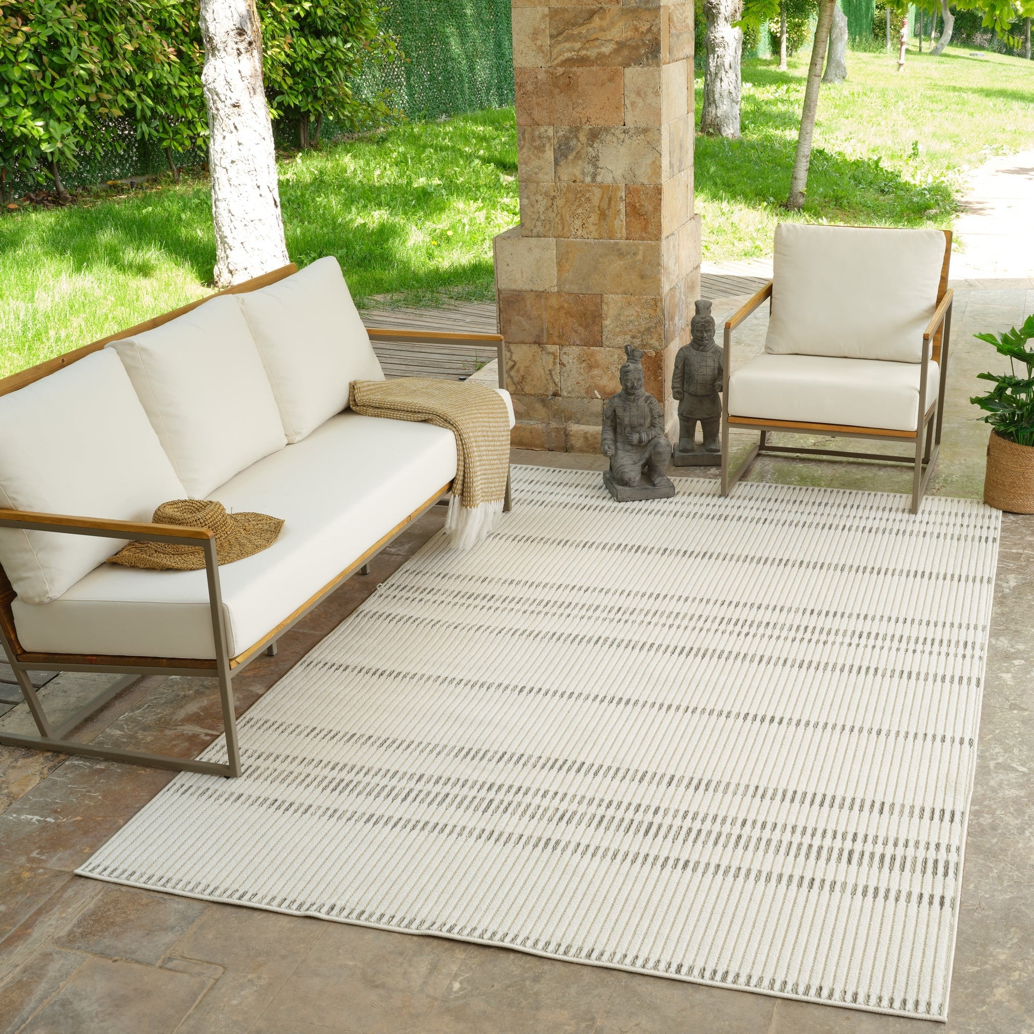Aurora Cream Modern Abstract Rug
