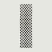 Aurora Black Checkered Rug