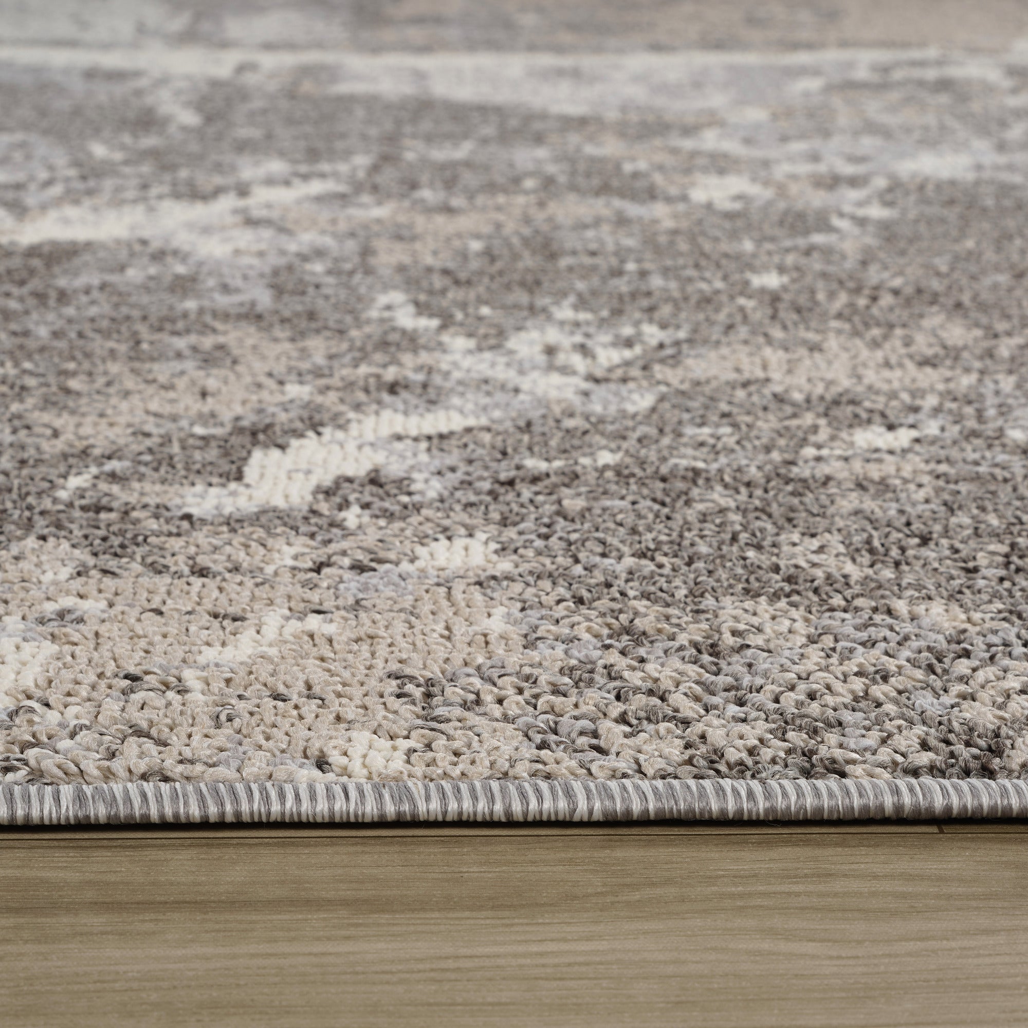 Bali Grey Abstract Linear Modern Area Rug