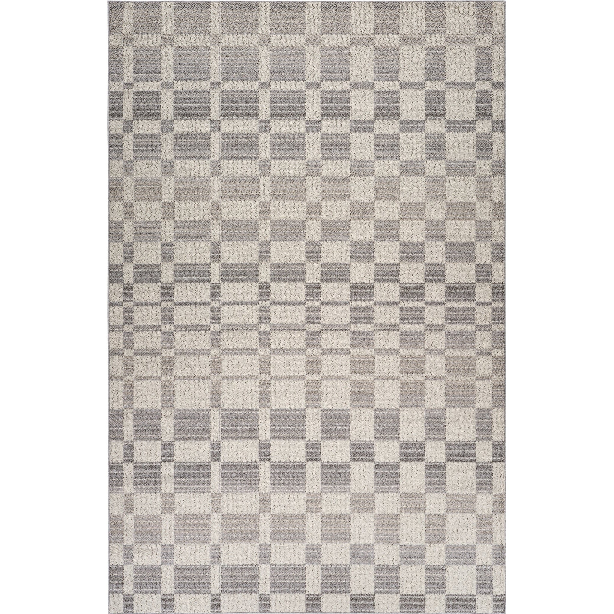 Bali Cream Modern Abstract Indoor Area Rug