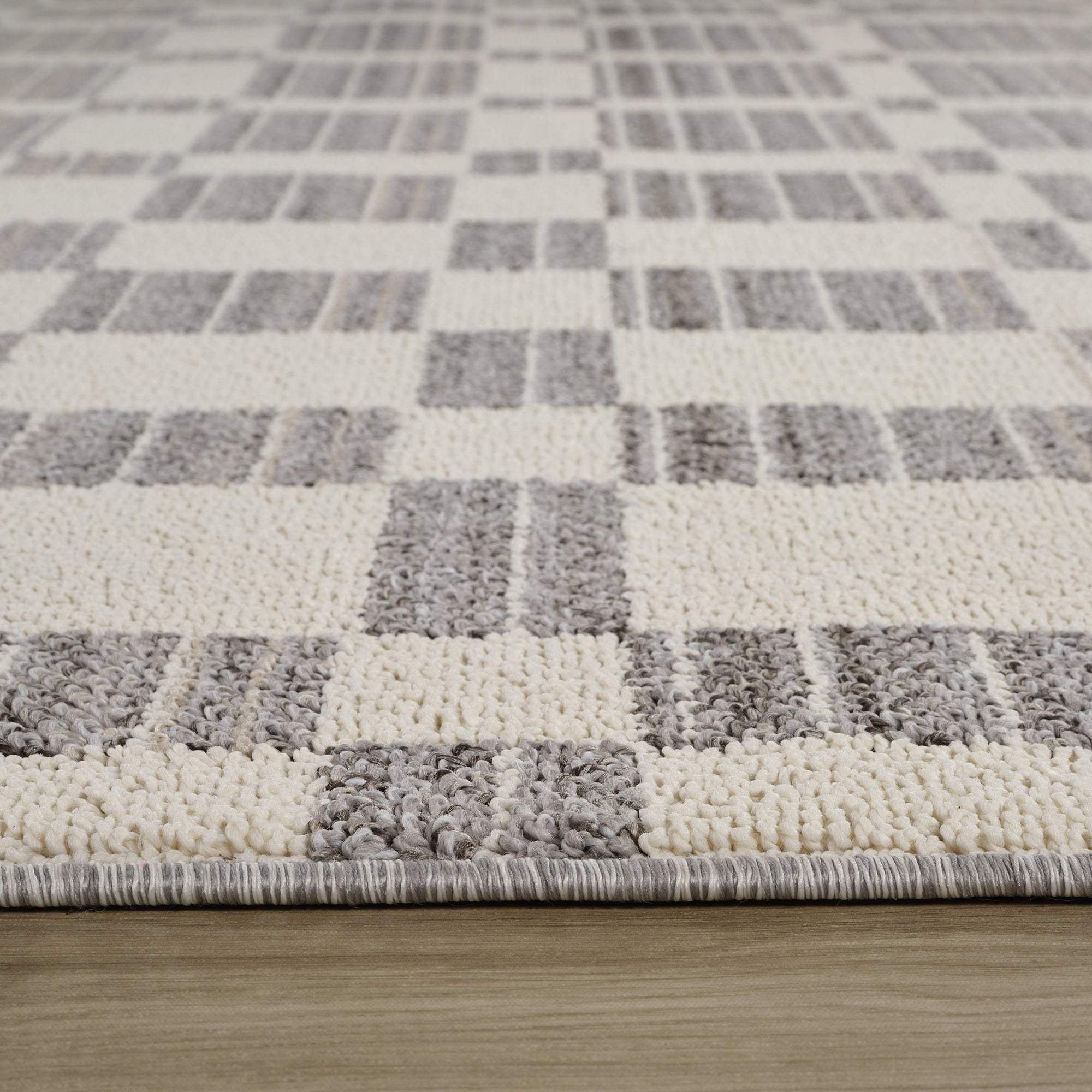 Bali Cream Modern Abstract Indoor Area Rug