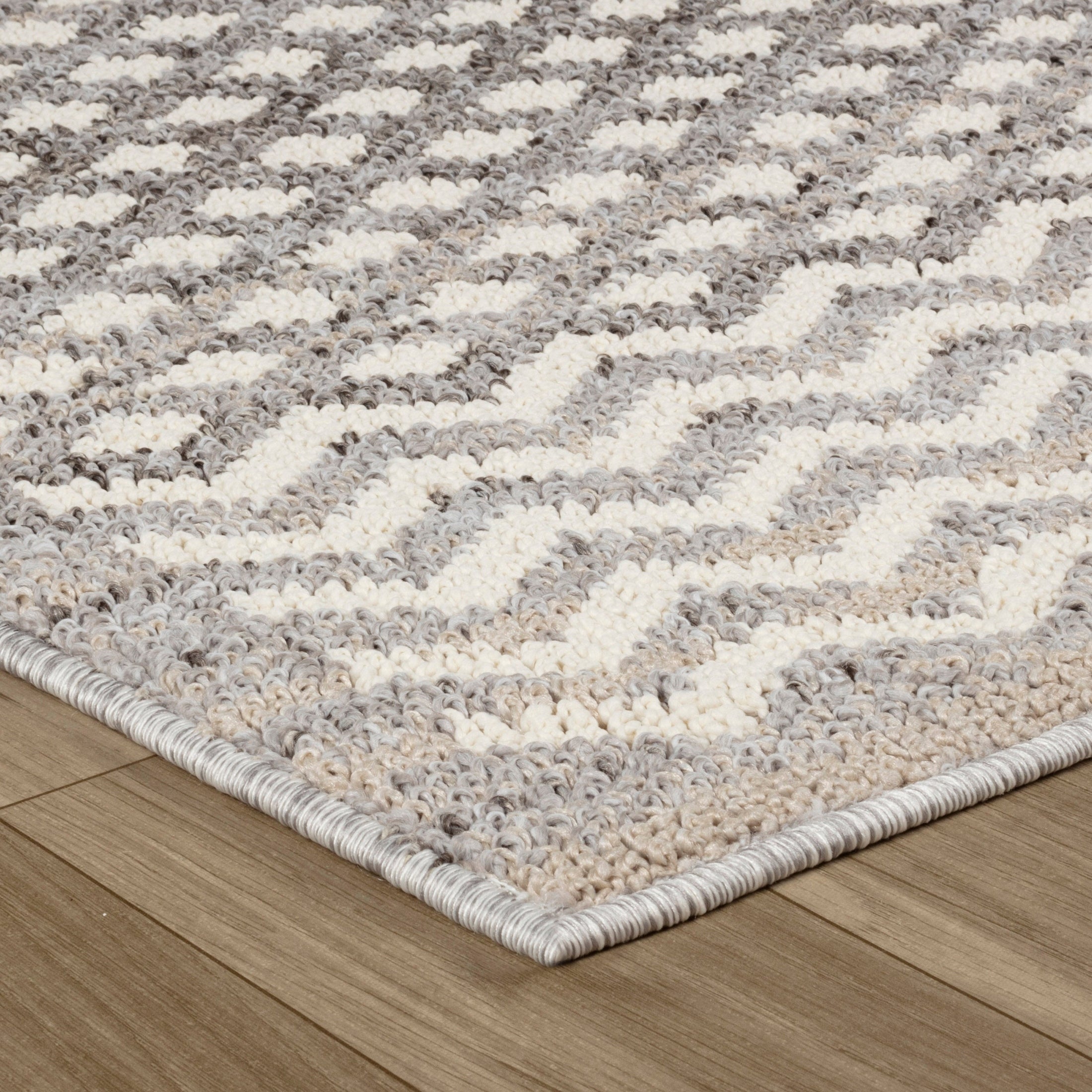 Bali Cream Contemporary Textured Indoor Rug