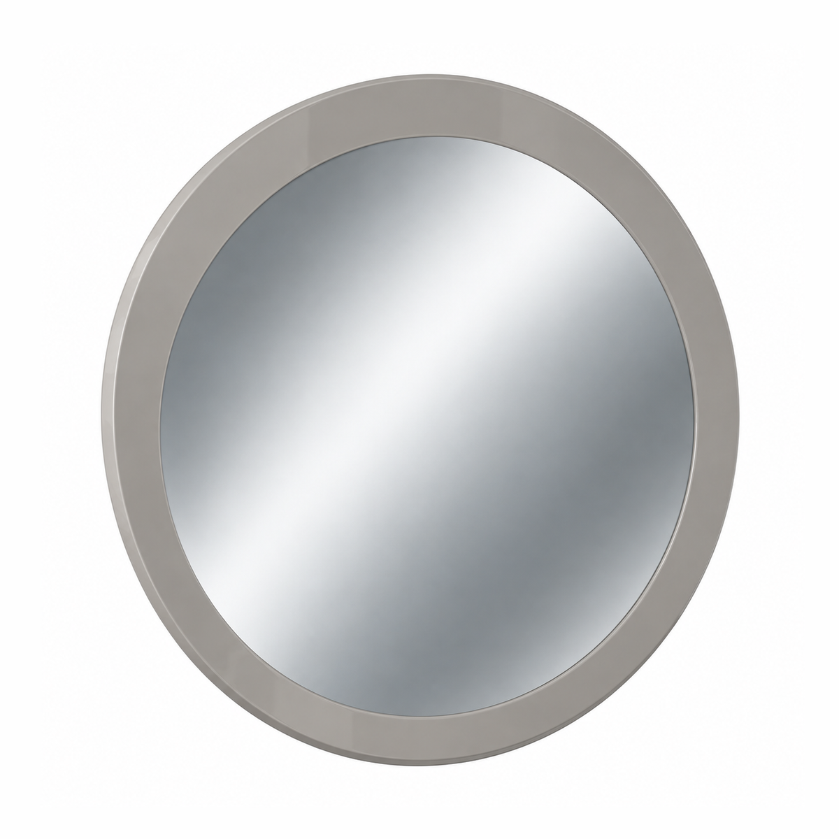 Bellagio Round Bedroom Mirror – Flannel Grey