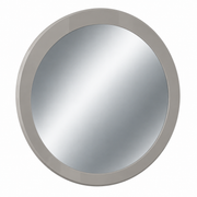 Bellagio Round Bedroom Mirror – Flannel Grey