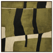 Camouflage Hand-Painted Framed Canvas Wall Art