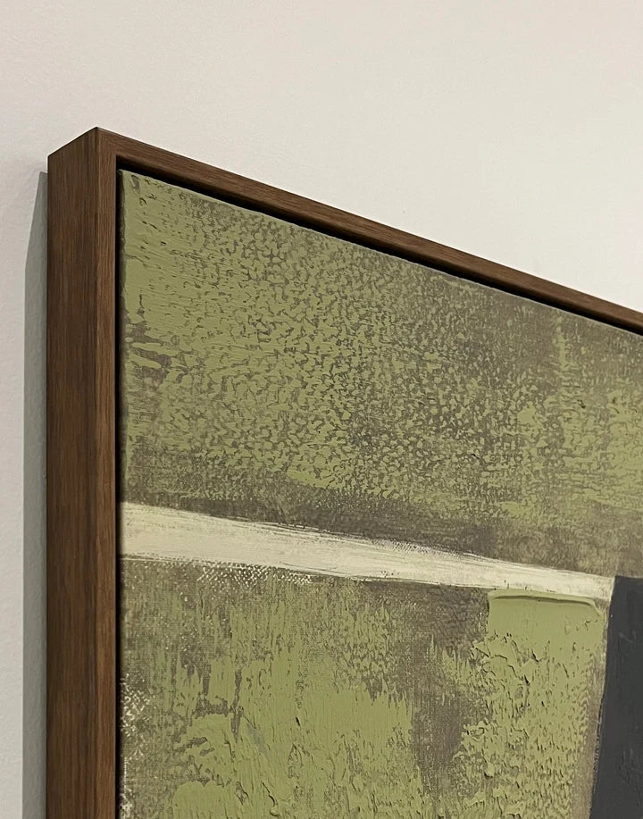 Camouflage Hand-Painted Framed Canvas Wall Art