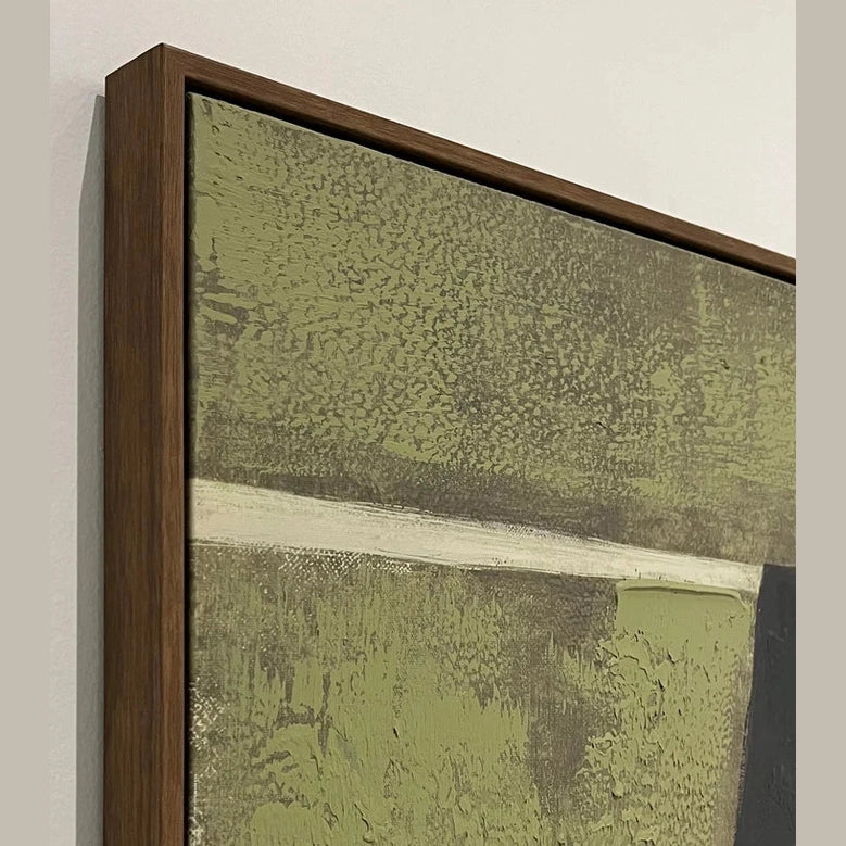 Camouflage Hand-Painted Framed Canvas Wall Art