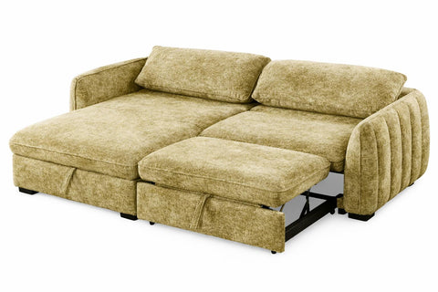 Cassey Pullout Sleeper Sectional with Storage Chaise