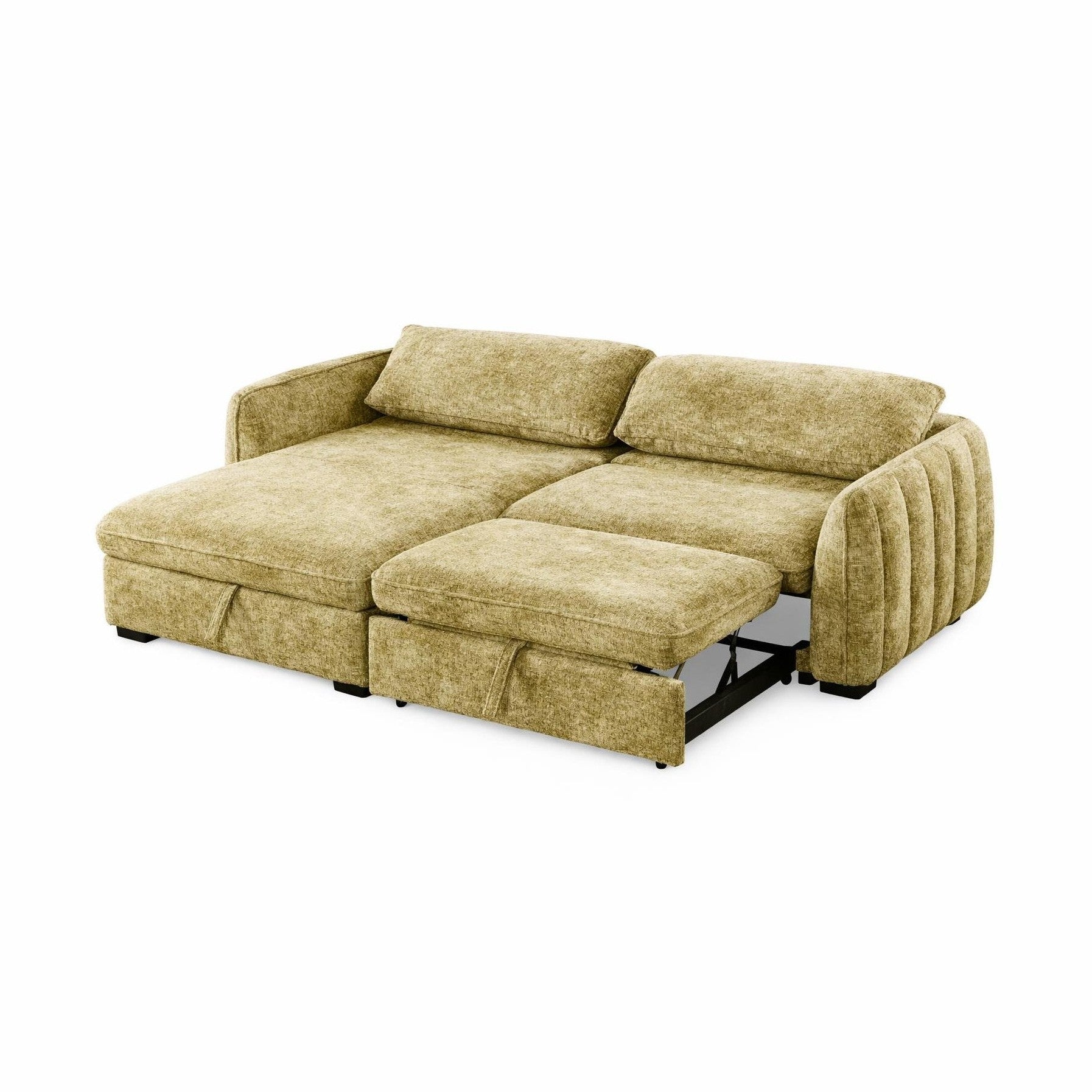 Cassey Pullout Sleeper Sectional with  Storage Chaise