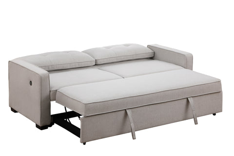 Victor Pop Up Sofa Bed With USB -Stone