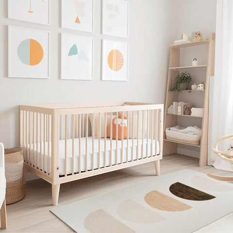 Daisy Cream Modern Geometric Area Rug – 5x8