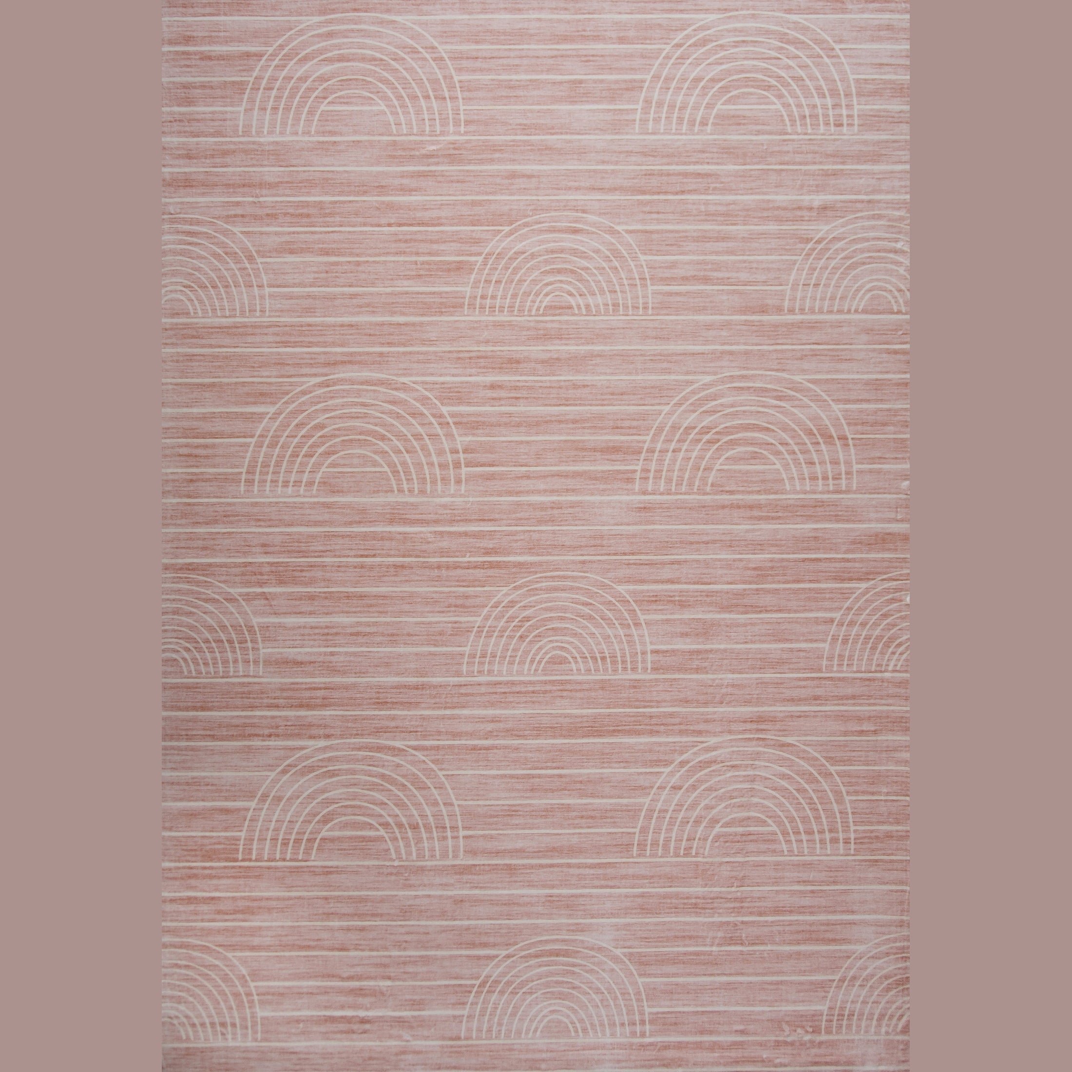 Pastel Pink Daisy Delight Area Rug