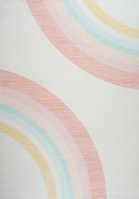 Daisy Rainbow Arc Area Rug – 5x8