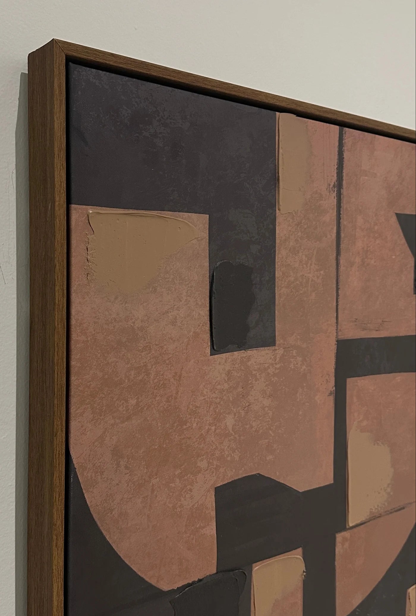 Decoded  Hand-Painted Framed Canvas Wall Art