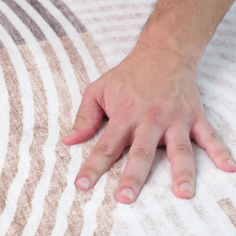 Europa Beige Abstract Woven Area Rug