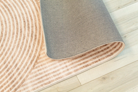 Europa Beige Geometric Modern Rug – 5x8