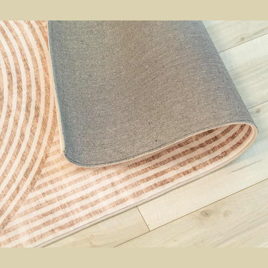 Europa Beige Modern Geometric Area Rug – 7' x 10'