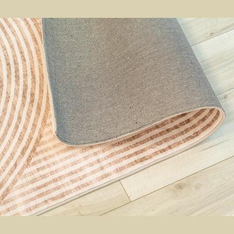 Europa Beige Abstract Woven Area Rug