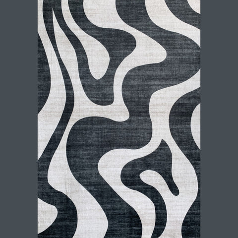 Europa Black Bold Contrast Area Rug