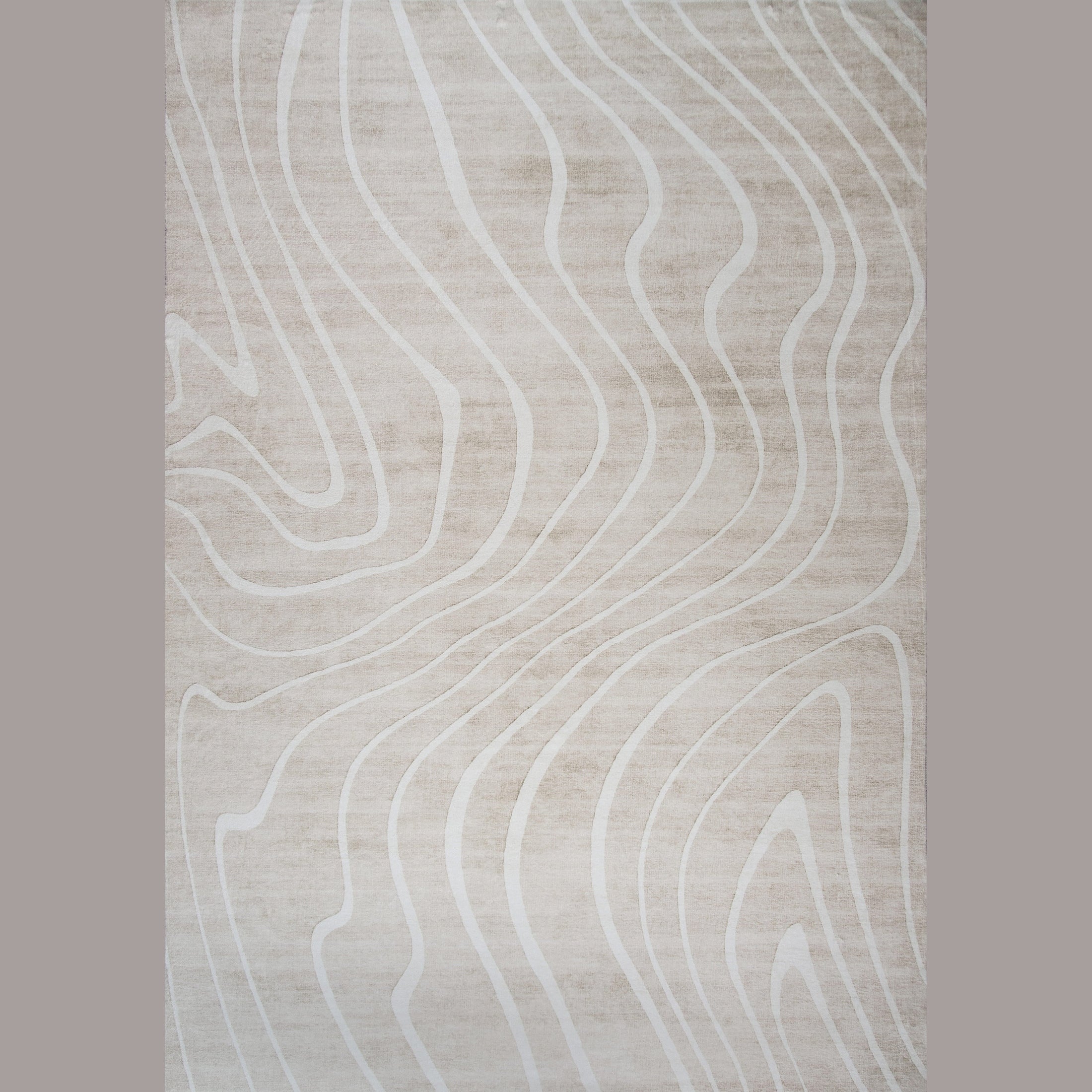 Europa Beige Tonal Stripe Area Rug