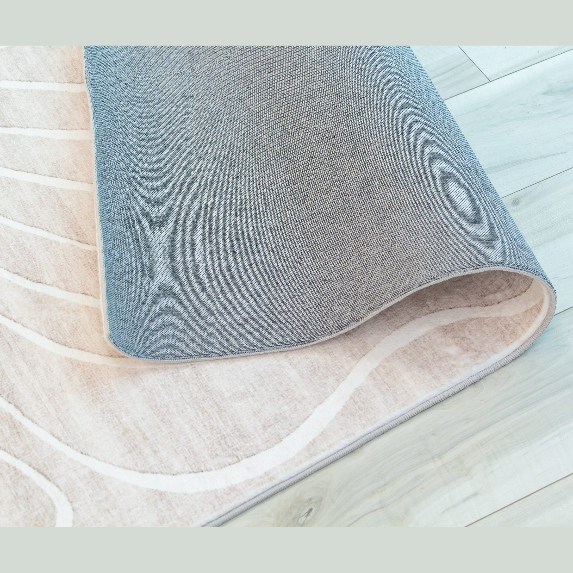 Europa Beige Tonal Stripe Area Rug