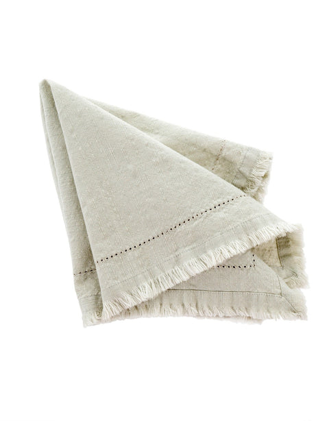 Frayed Edge Napkin - Moonstruck Set Of 6